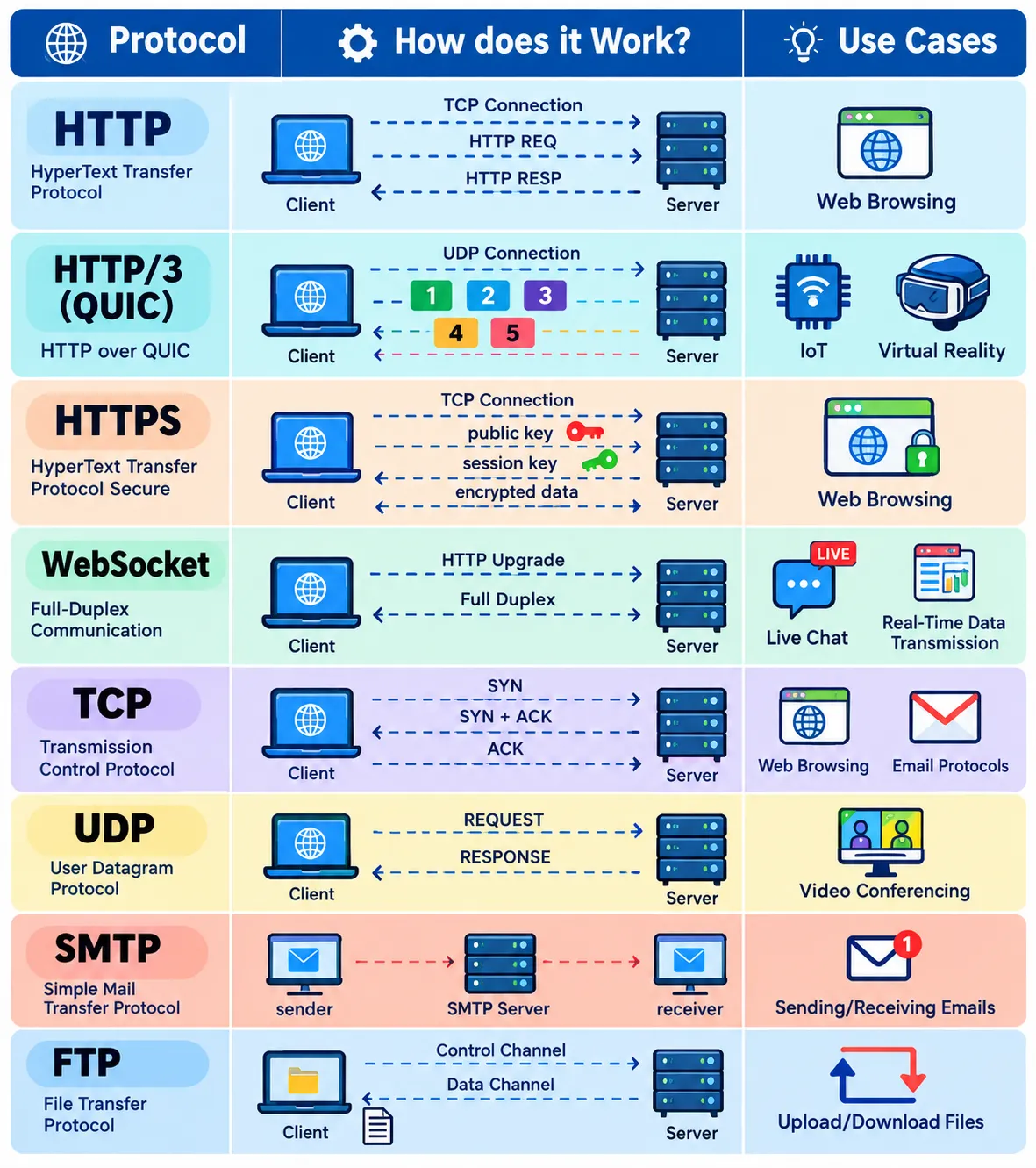 Illustration of interconnected computers in a network